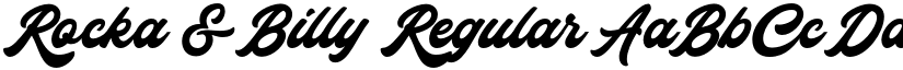 Rocka & Billy Regular font
