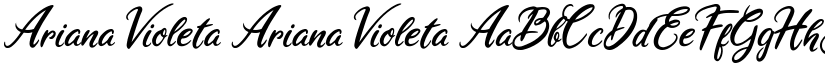 Ariana Violeta Ariana Violeta font