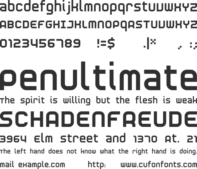 RNS  SERIAL font preview
