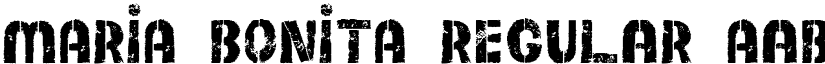 MARIA BONITA Regular font