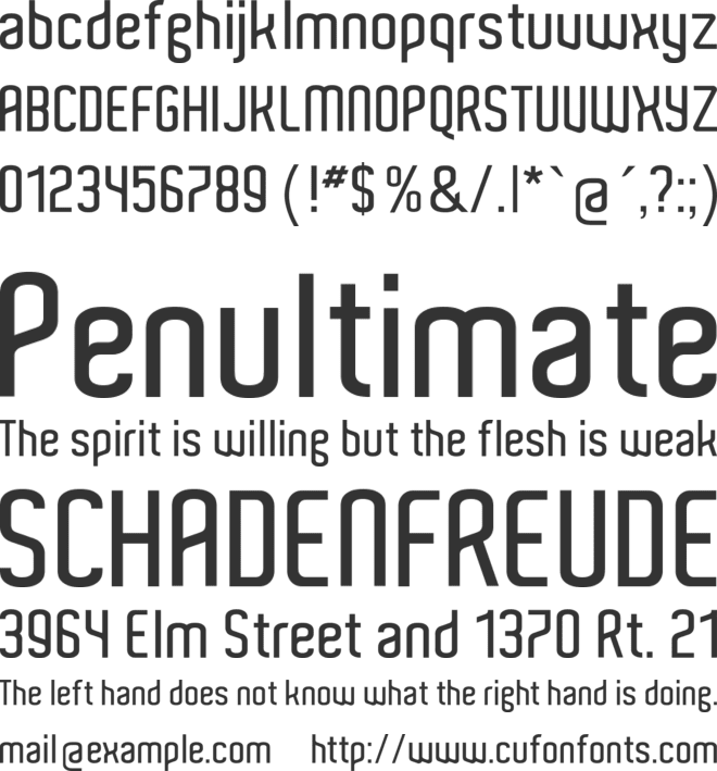 Aldo font preview