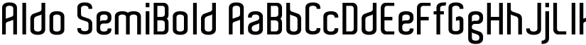 Aldo SemiBold font
