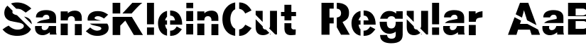 SansKleinCut Regular font