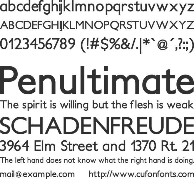 PetitaBold font preview