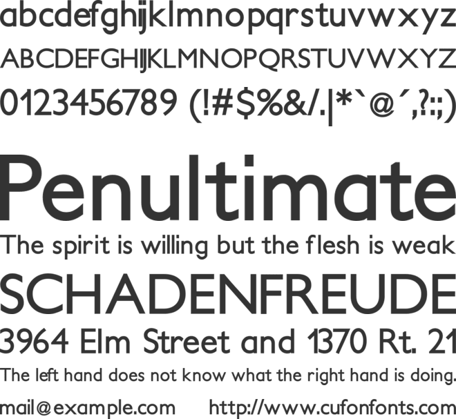 PetitaBold font preview