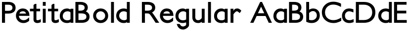 PetitaBold Regular font