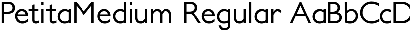 PetitaMedium Regular font
