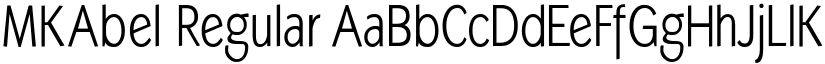 MKAbel Regular font