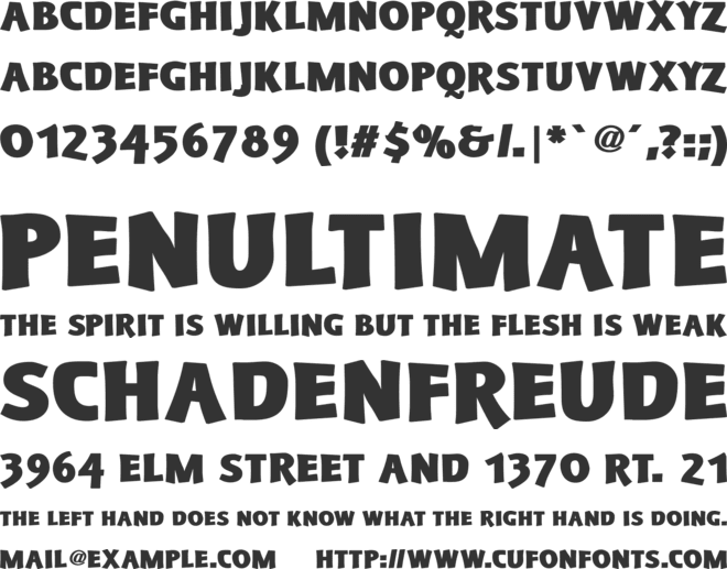 Schonan-Black font preview