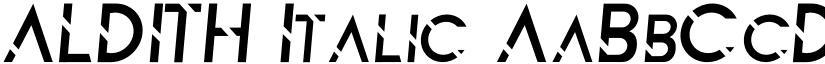 ALDITH Italic font
