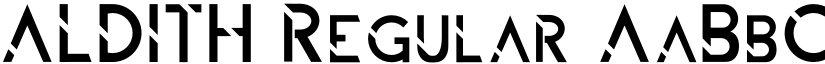 ALDITH Regular font