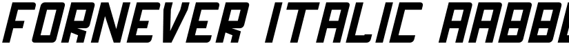 FORNEVER Italic font