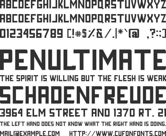FORNEVER font preview