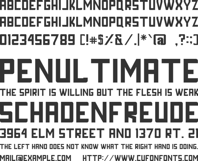 FORNEVER font preview