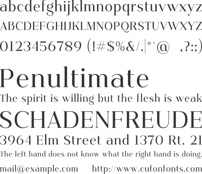 Priyati font preview