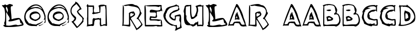 Loosh Regular font