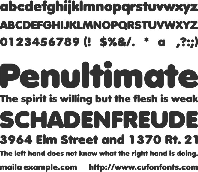 Anja Eliane accent font preview