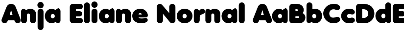 Anja Eliane Nornal font