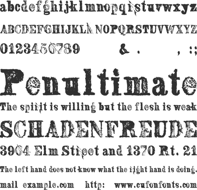 SextonSerif font preview
