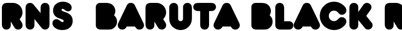 RNS  BARUTA BLACK Regular font