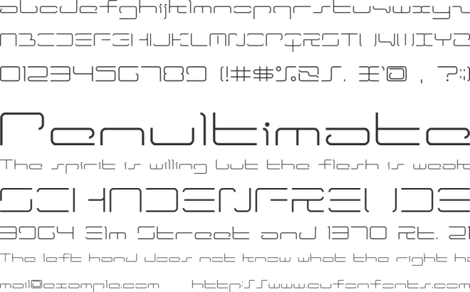 ltr-04:wireflame font preview