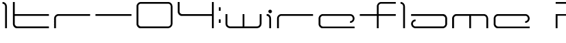 ltr-04:wireflame Regular font