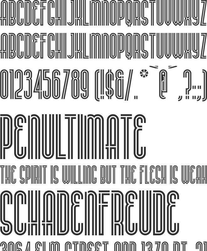 BuenosAiresNF font preview