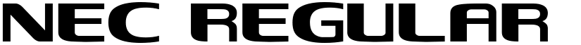 NEC Regular font