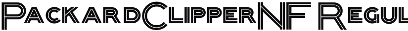 PackardClipperNF Regular font