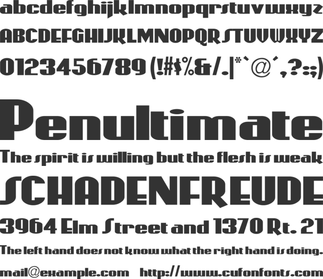 CoasterPoster font preview