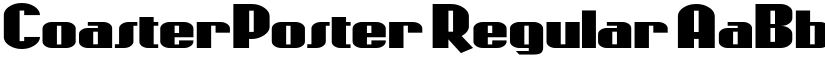 CoasterPoster Regular font