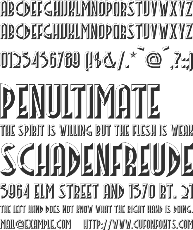 FacetsNF font preview