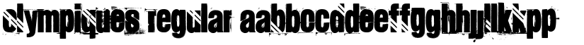 OLYMPIQUES Regular font