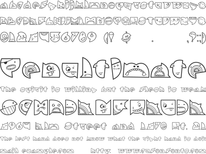 Callejera font preview