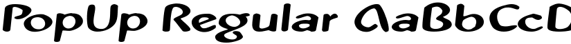 PopUp Regular font