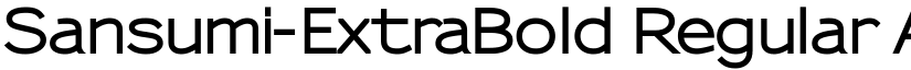 Sansumi-ExtraBold Regular font