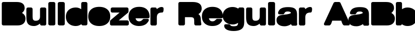 Bulldozer Regular font