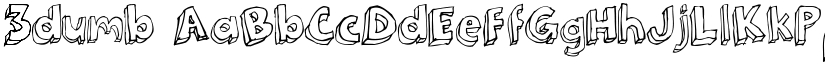 3dumb font