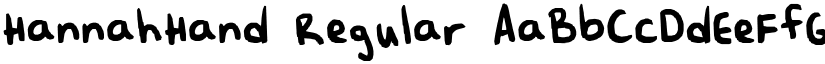 HannahHand font download