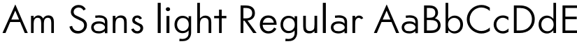 Am Sans light Regular font