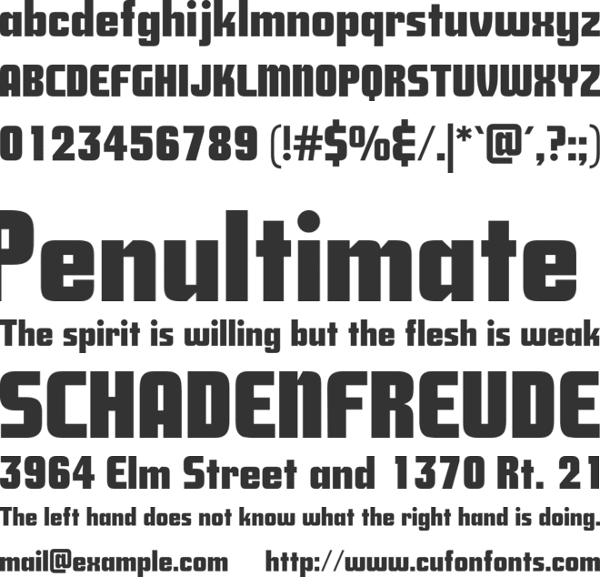 SavingsBond font preview