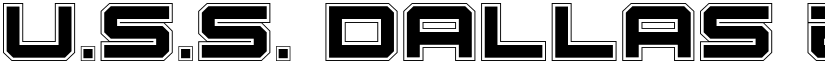 U.S.S. Dallas Academy Regular font