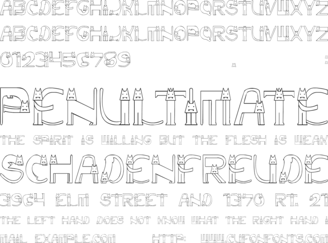 Vamp Kitten font preview