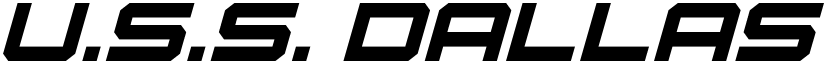 U.S.S. Dallas Italic Italic font