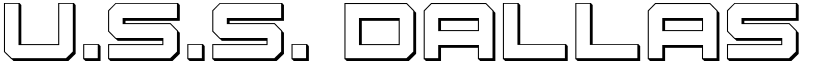U.S.S. Dallas Outline Regular font