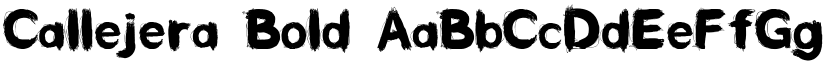 Callejera Bold font