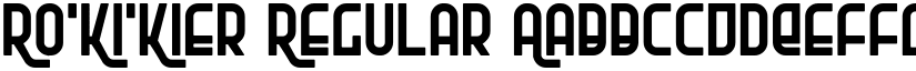 Ro'Ki'Kier Regular font