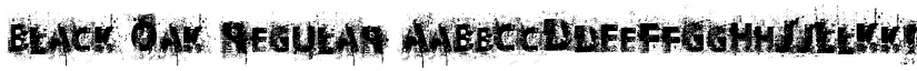 Black Oak Regular font