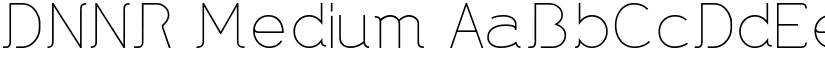 DNNR Medium font