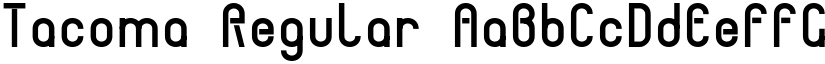 Tacoma Regular font